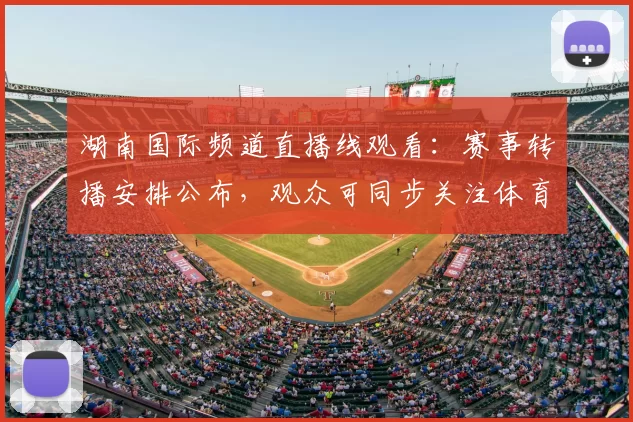 湖南国际频道直播线观看：赛事转播安排公布，观众可同步关注体育节目动态