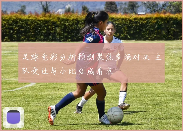 足球竞彩分析预测聚焦多场对决 主队受让与小比分成看点